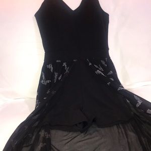 Romper dress with shorts -Bats